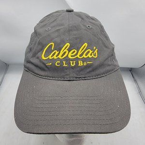 Cabelas Club Gray Hat Cap Athletic Casual Comfort Lightweight Outdoors Camping